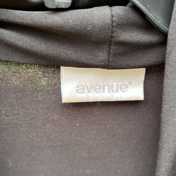 Avenue women’s 22/24 long black poly cardigan jacket - Picture 3 of 5